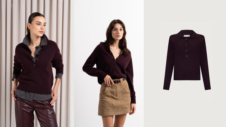 Noya Bordo Kazak Kombinleri