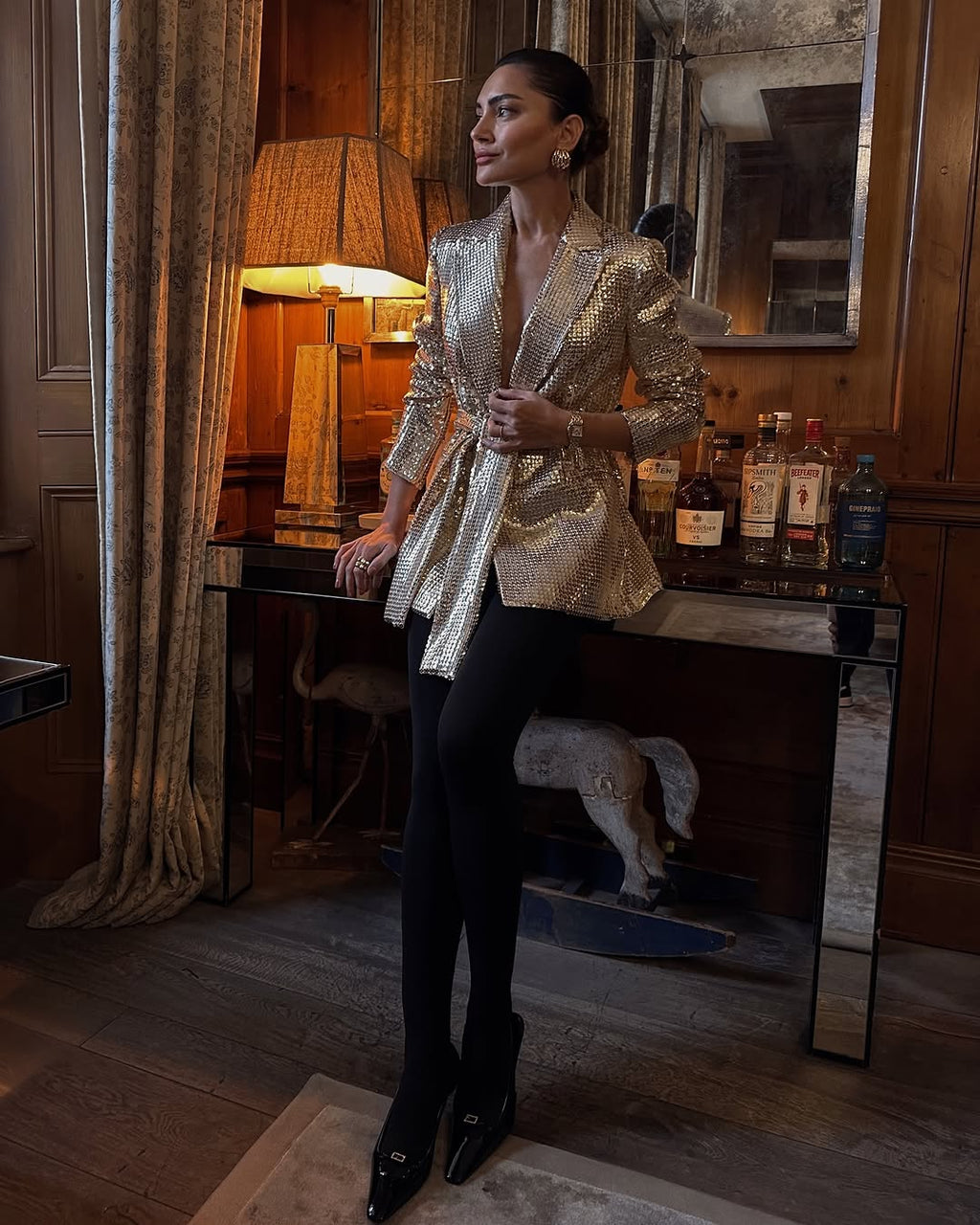 Gabrielle Gold Ceket