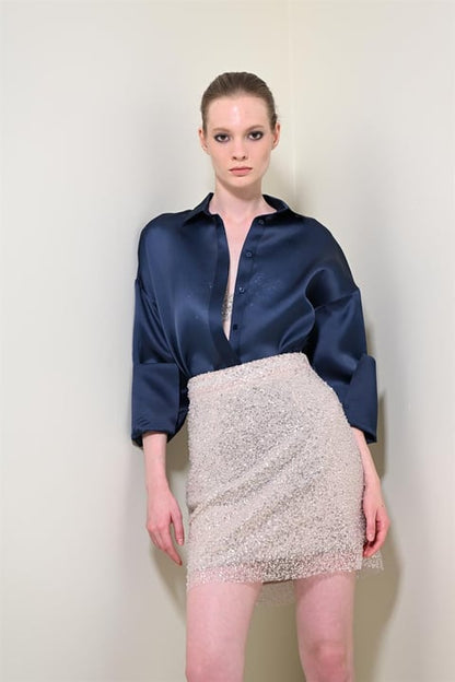 قميص كوكو الحريري