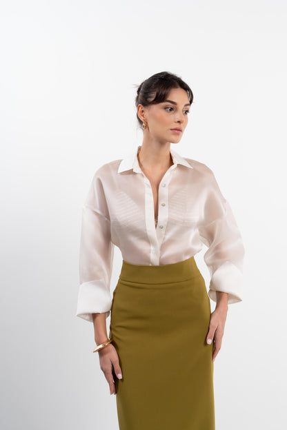 قميص كوكو الحريري