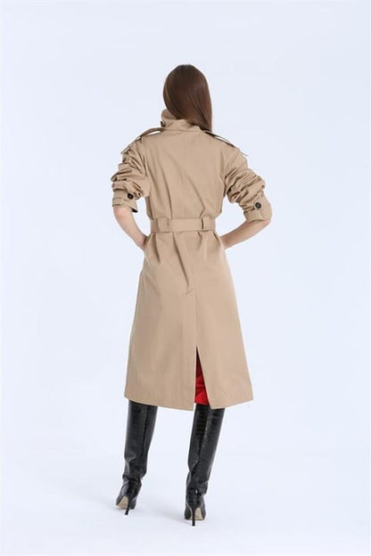 High Collar Trench Coat